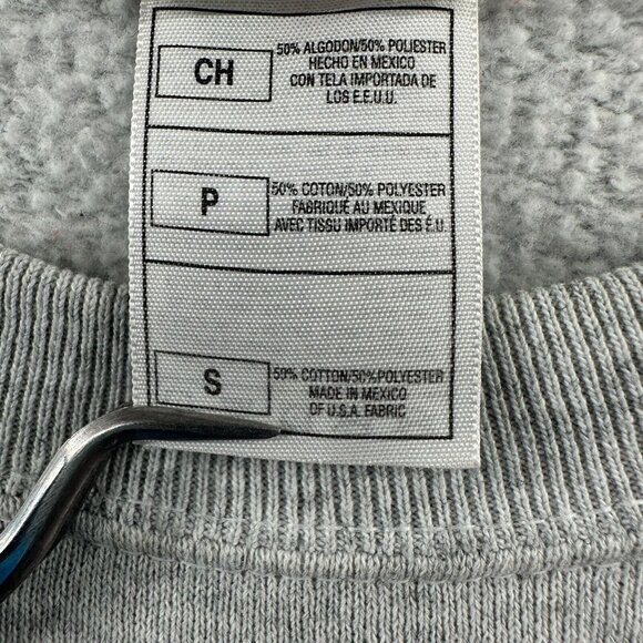 Vintage Michigan Fair Mens Sweatshirt Small Gray Long Sleeve Pullover Patriotic - Picture 5 of 10
